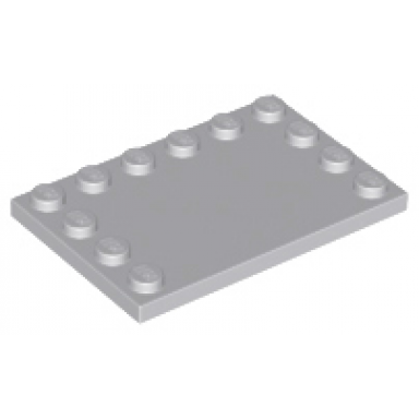 light bluish gray tile modified 4 x 6 with studs on edges