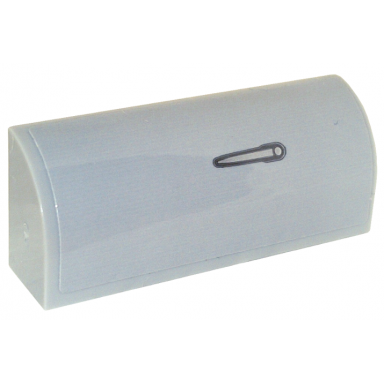 light bluish gray slope curved 1 x 4 x 1 1 3 with silver and black door handle pattern model left side sticker - set 76911