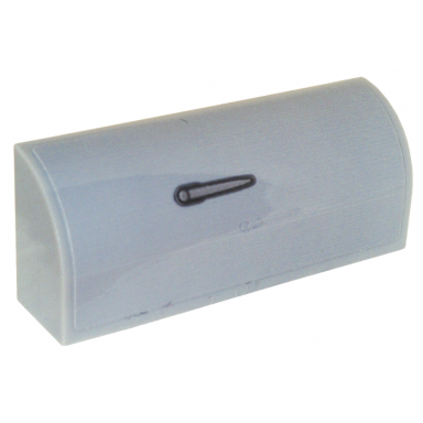 light bluish gray slope curved 1 x 4 x 1 1 3 with silver and black door handle pattern model right side sticker - set 76911