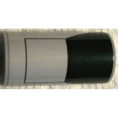 light bluish gray slope curved 2 x 4 double with groove with dark green trapezoid and dark bluish gray lines pattern sticker - set 75312