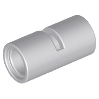 light bluish gray technic pin connector round 2l with slot pin joiner round