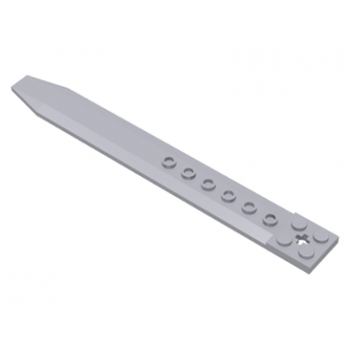 light bluish gray plate modified 2 x 16 with angled side extensions and axle hole rotor blade