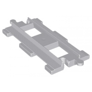 light bluish gray duplo train track straight short