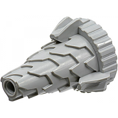 light bluish gray cone spiral jagged - step drill
