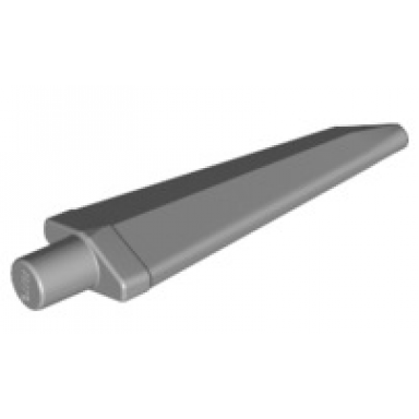 light bluish gray minifigure weapon sword spike flexible 3.5l with bar end