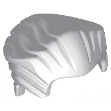 light bluish gray minifigure hair swept back with widows peak