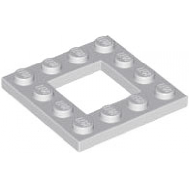 light bluish gray plate modified 4 x 4 with 2 x 2 open center