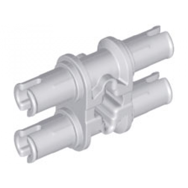 light bluish gray technic pin double with axle hole with squared pin holes
