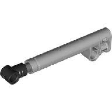 light bluish gray technic shock absorber 11l with internal spring dark bluish gray shaft and black tip