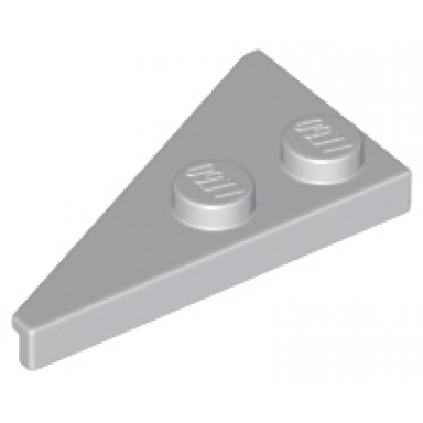 light bluish gray wedge plate 4 x 2 right pointed
