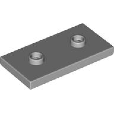 light bluish gray plate modified 2 x 4 with 2 studs double jumper
