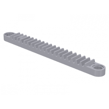 light bluish gray technic gear rack 1 x 10 with holes