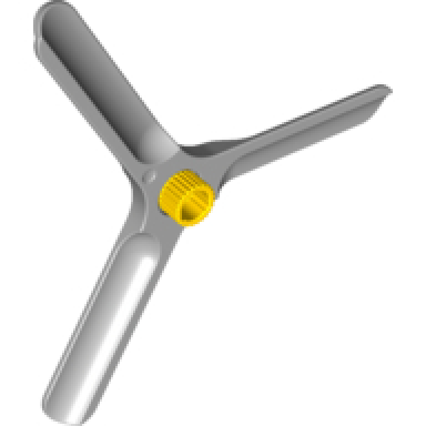 light bluish gray duplo toolo propeller 3 blade