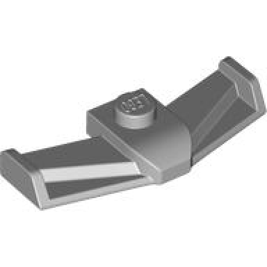 light bluish gray vehicle formula 1 front wing with top stud
