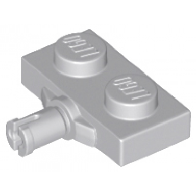 light bluish gray plate modified 1 x 2 with wheel holder reinforced underside