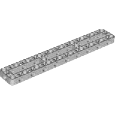 light bluish gray technic liftarm modified frame thick 3 x 19 open center