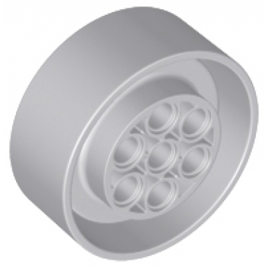 light bluish gray wheel 41mm d x 15mm technic