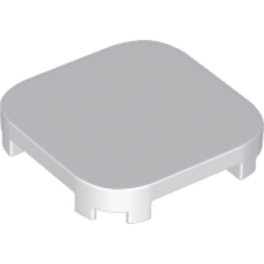 light bluish gray tile modified 4 x 4 with rounded corners and 4 feet