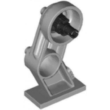 light bluish gray large figure leg right with black rotation joint pin