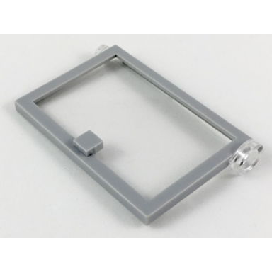light bluish gray door 1 x 4 x 5 right with trans-clear glass
