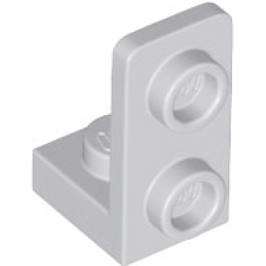 light bluish gray bracket 1 x 1 - 1 x 2 inverted