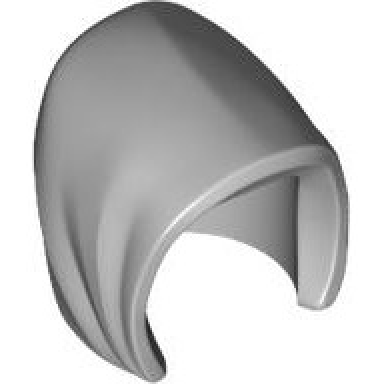 light bluish gray minifigure headgear hood basic smooth