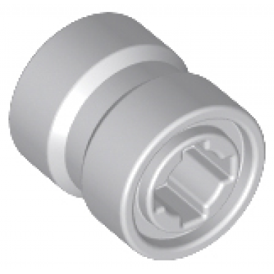 light bluish gray wheel 8mm d x 9mm for slicks hole notched for wheels holder pin reinforced back