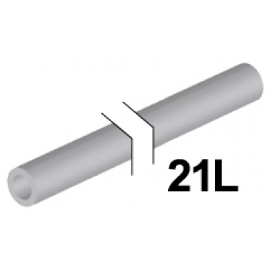 light bluish gray hose rigid 3mm d 21l 16.8cm