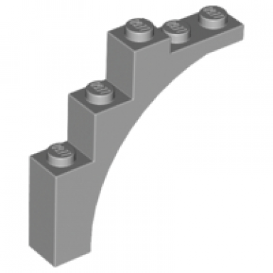 light bluish gray arch 1 x 5 x 4 - irregular bow reinforced underside