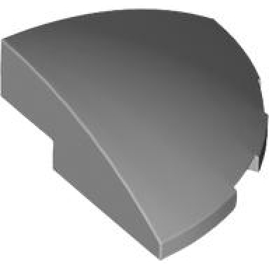 light bluish gray slope curved 3 x 3 corner round