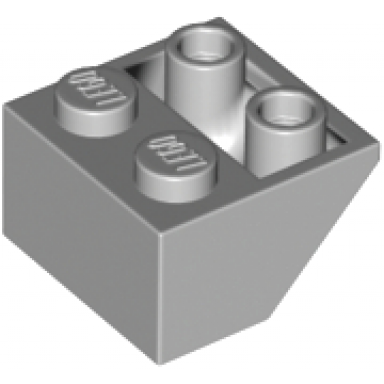 light bluish gray slope inverted 45 2 x 2 with hollow round bottom tube