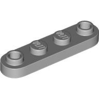 light bluish gray plate round 1 x 4 with 2 open studs