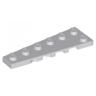 light bluish gray wedge plate 6 x 2 left