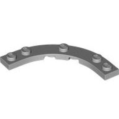 light bluish gray plate round corner 5 x 5 macaroni