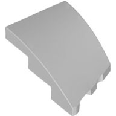 light bluish gray wedge 3 x 2 left no studs