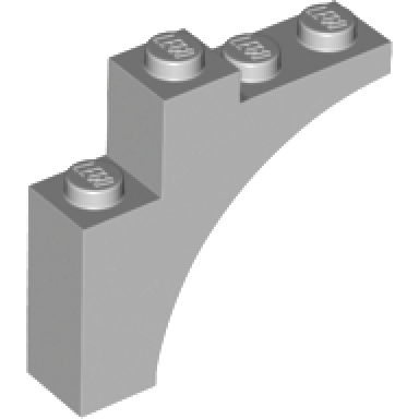 light bluish gray arch 1 x 4 x 3