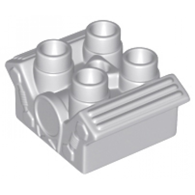 light bluish gray duplo engine block 2 x 2 motor