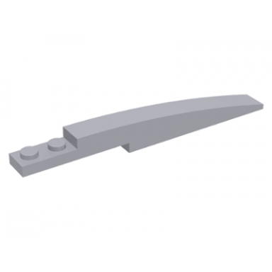 light bluish gray slope curved 10 x 1