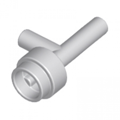 light bluish gray minifigure utensil space gun torch - without grooves