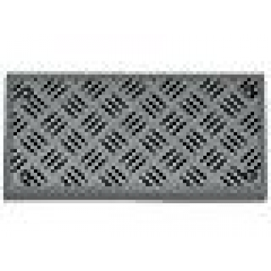 light bluish gray tile 2 x 4 with tread plate and 4 silver and white rivets pattern sticker - sets 4205 4430 60004