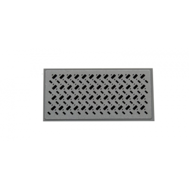 light bluish gray tile 2 x 4 with tread plate pattern sticker - set 42078