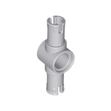 light bluish gray technic pin 3l with friction ridges and center pin hole