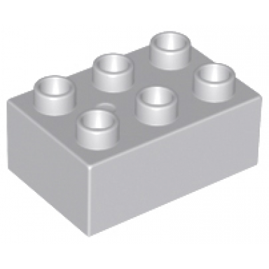 light bluish gray duplo brick 2 x 3