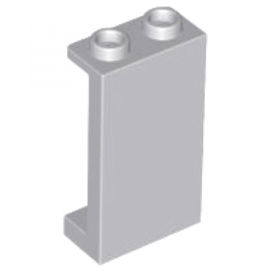 light bluish gray panel 1 x 2 x 3 with side supports - hollow studs