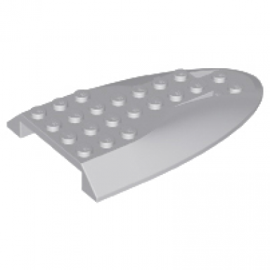 light bluish gray aircraft fuselage aft section curved top 6 x 10