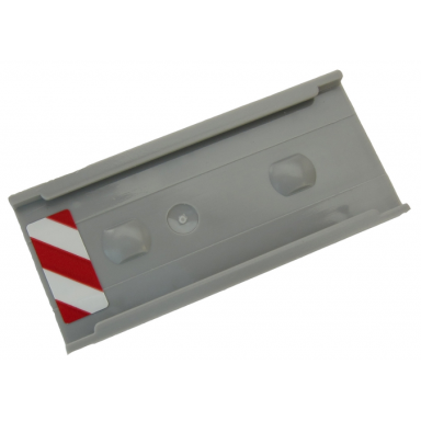 ladder holder for ladder 14 x 2.5 with red and white danger stripes pattern model left side sticker - set 60203