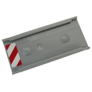 ladder holder for ladder 14 x 2.5 with red and white danger stripes pattern model right side sticker - set 60203