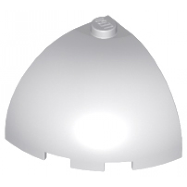 light bluish gray brick round corner 3 x 3 x 2 dome top