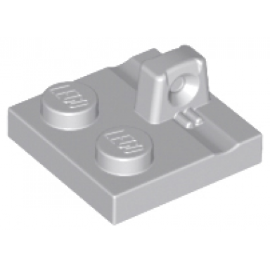 light bluish gray hinge plate 2 x 2 locking with 1 finger on top