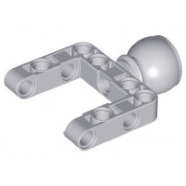 light bluish gray technic steering ball joint large open with c-shape pivot frame
